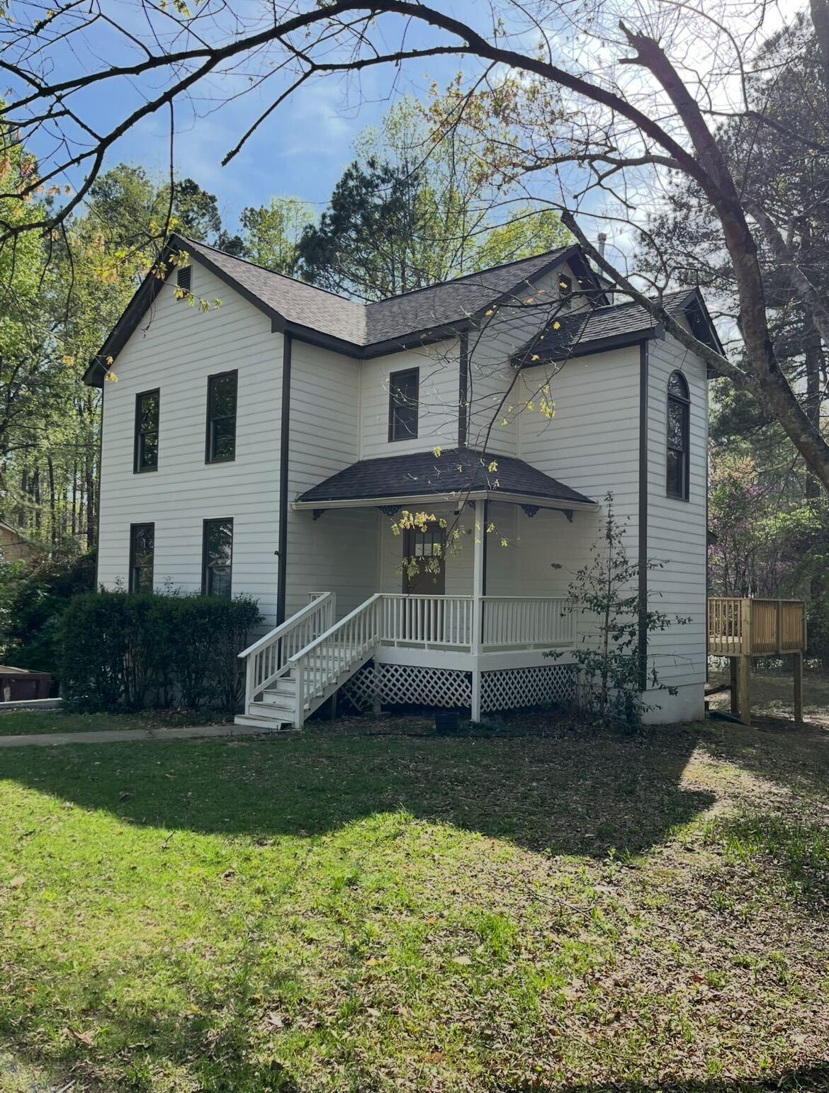 Home exterior fully rebuilt after fire damage